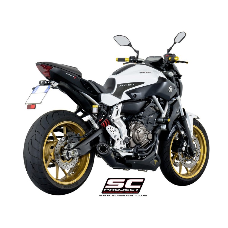 Uitlaatsysteem 2-1 Conical zwart Yamaha MT-07 (13-16)