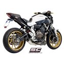 Uitlaatsysteem 2-1 S1 zilver Yamaha MT-07 (13-16)