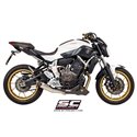 Uitlaatsysteem 2-1 S1 zilver Yamaha MT-07 (13-16)