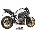 Uitlaatsysteem 2-1 S1 zilver Yamaha MT-07 (13-16)