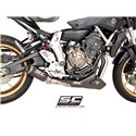 Uitlaatsysteem 2-1 CR-T carbon Yamaha MT-07 (13-16)