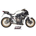 Uitlaatsysteem 2-1 CR-T carbon Yamaha MT-07 (13-16)