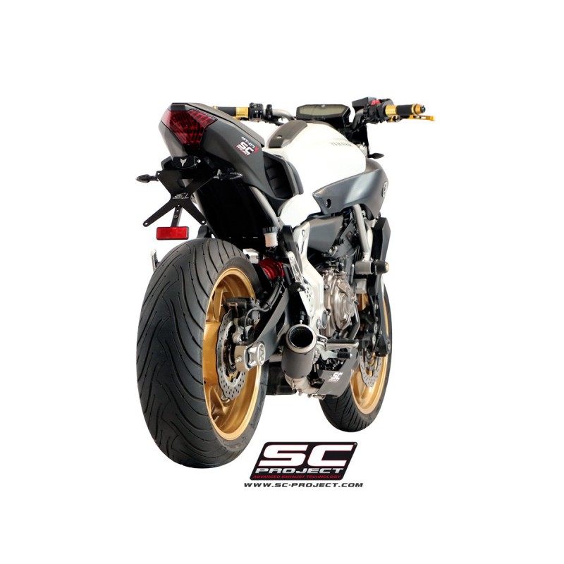 Uitlaatsysteem 2-1 CR-T carbon Yamaha MT-07 (13-16)