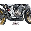 Uitlaatsysteem 2-1 S1 zwart Yamaha MT-07 (13-16)