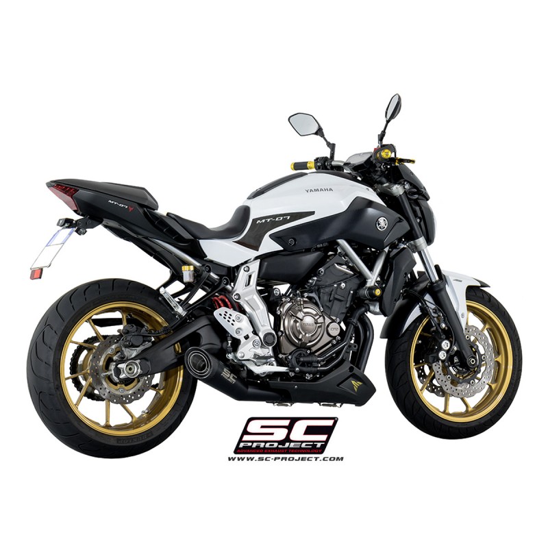 Uitlaatsysteem 2-1 S1 zwart Yamaha MT-07 (13-16)