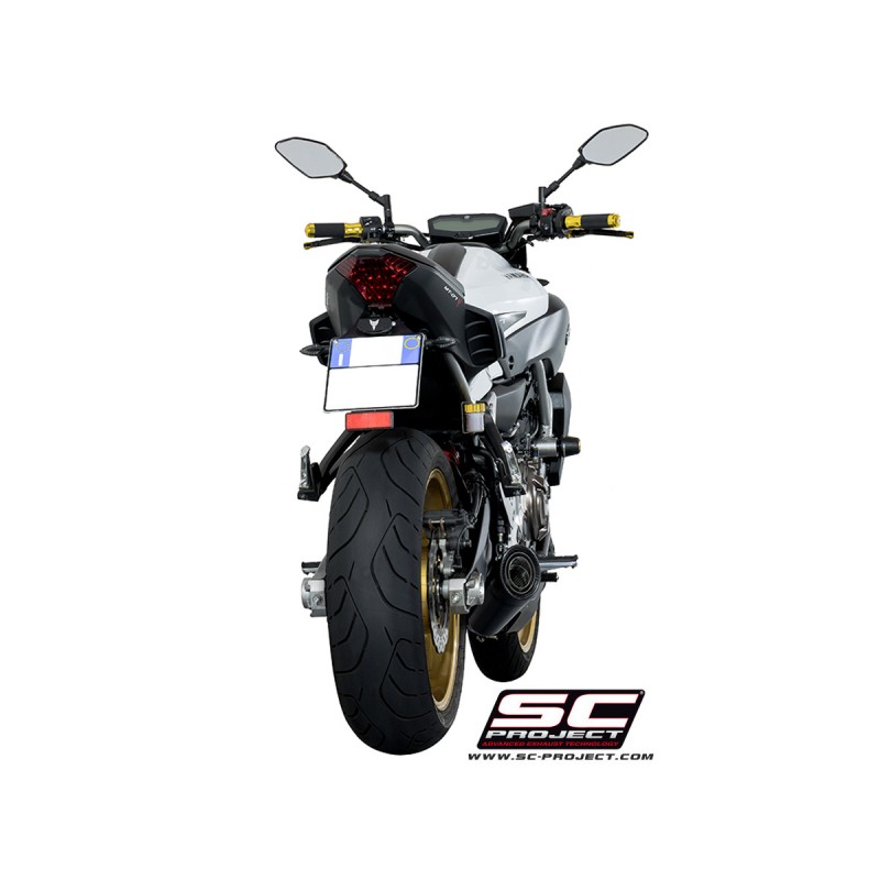 Uitlaatsysteem 2-1 S1 zwart Yamaha MT-07 (13-16)