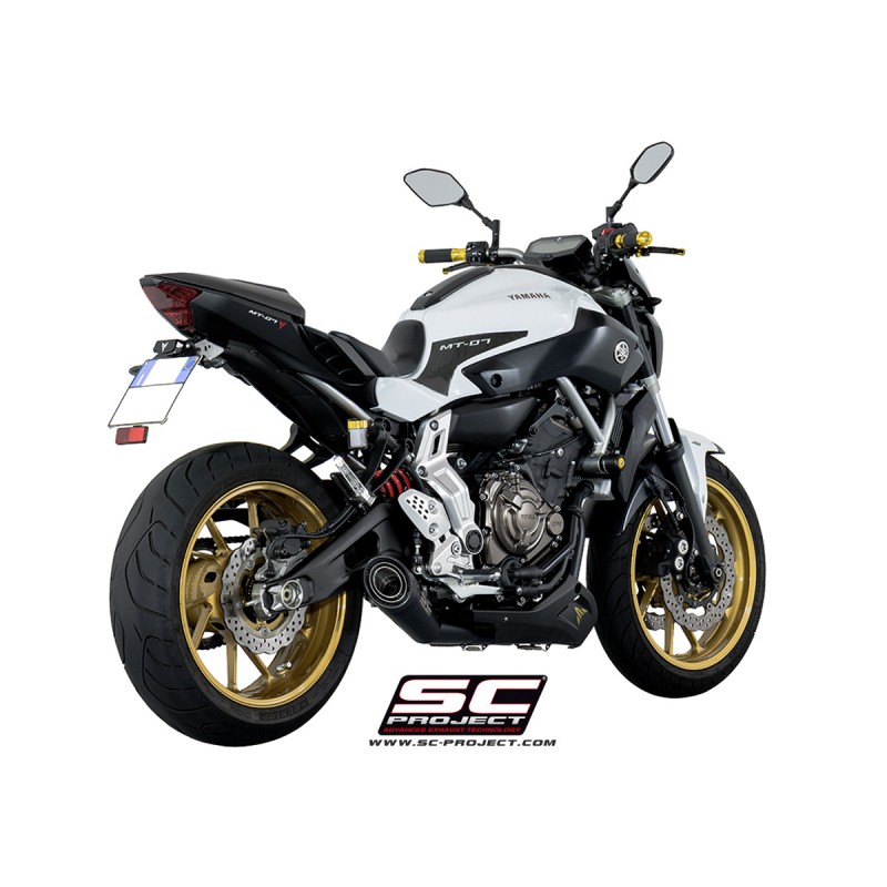 Uitlaatsysteem 2-1 S1 zwart Yamaha MT-07 (13-16)