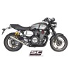 Uitlaatdemper Conical zilver Yamaha XJR1300 (15-16)