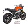 Uitlaatsysteem 3-1 CR-T carbon Yamaha MT-09 (14-16)