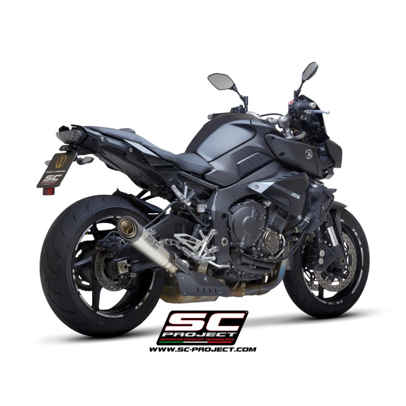 Uitlaatdemper S1 zilver Yamaha MT-10 (16-20)