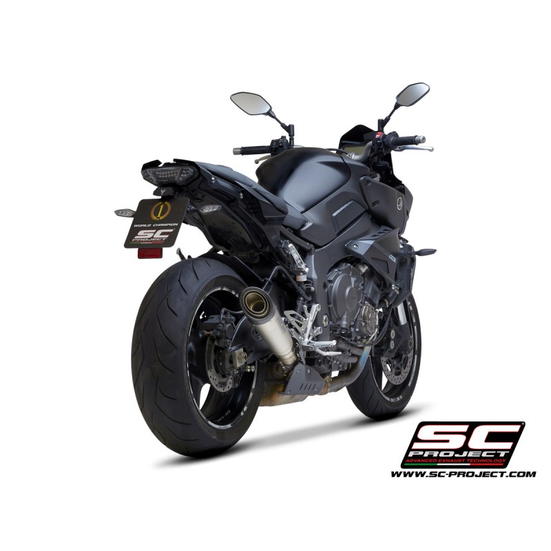 Uitlaatdemper S1 zilver Yamaha MT-10 (16-20)