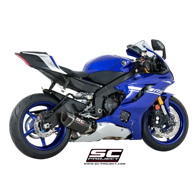 Uitlaatdemper SC1-R titanium Yamaha YZF R6 (17-20)