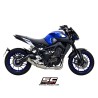 Uitlaatsysteem 2-1 70s zilver Yamaha MT-09 (17-20)