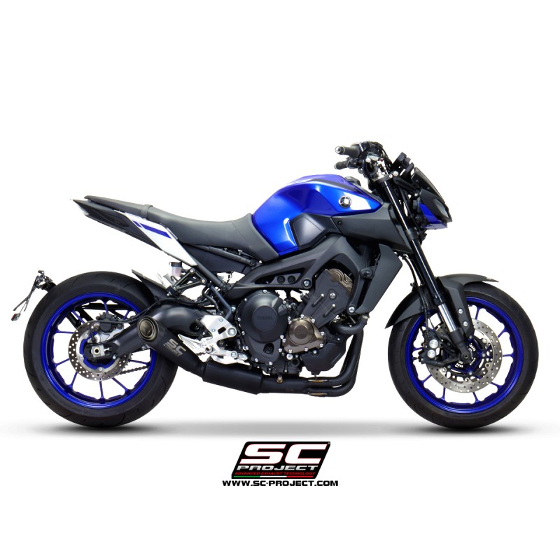 Uitlaatsysteem 2-1 S1 zwart Yamaha MT-09 (17-20)