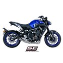 Uitlaatsysteem 2-1 S1 zilver Yamaha MT-09 (17-20)