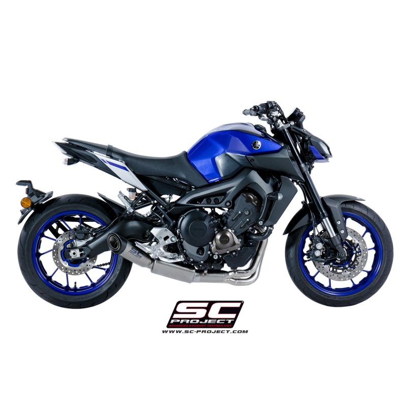 Uitlaatsysteem 2-1 S1 zilver Yamaha MT-09 (17-20)