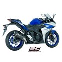 Uitlaatdemper Oval carbon Yamaha YZF R3 (15-17)