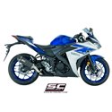 Uitlaatdemper Oval carbon Yamaha YZF R3 (15-17)