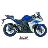 Uitlaatdemper Oval carbon Yamaha YZF R3 (15-17)