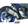 Uitlaatdemper Oval titanium Yamaha YZF R3 (15-17)