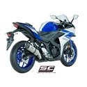 Uitlaatdemper Oval titanium Yamaha YZF R3 (15-17)