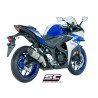 Uitlaatdemper Oval titanium Yamaha YZF R3 (15-17)