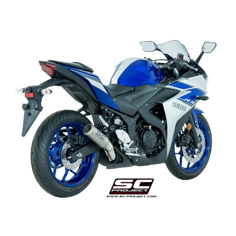 Uitlaatdemper CR-T titanium Yamaha YZF R3 (15-17)