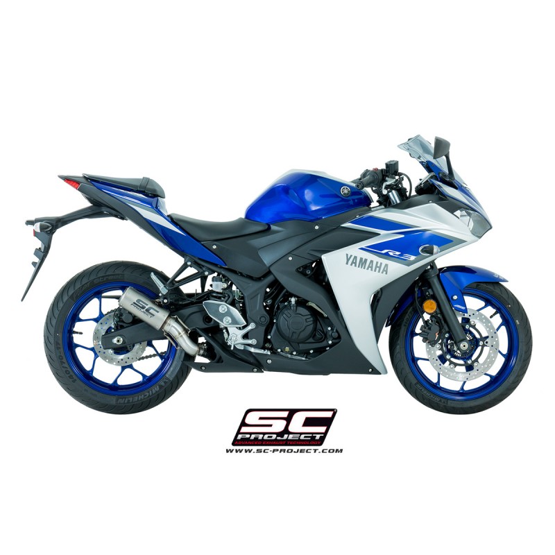 Uitlaatdemper CR-T titanium Yamaha YZF R3 (15-17)