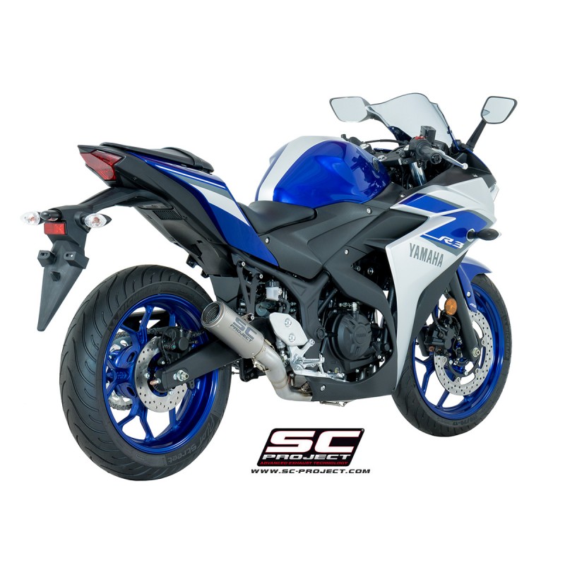 Uitlaatsysteem 2-1 CR-T titanium Yamaha YZF R3 (15-17)