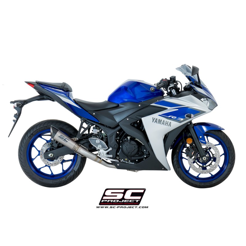 Uitlaatsysteem 2-1 S1 titanium Yamaha YZF R3 (15-17)