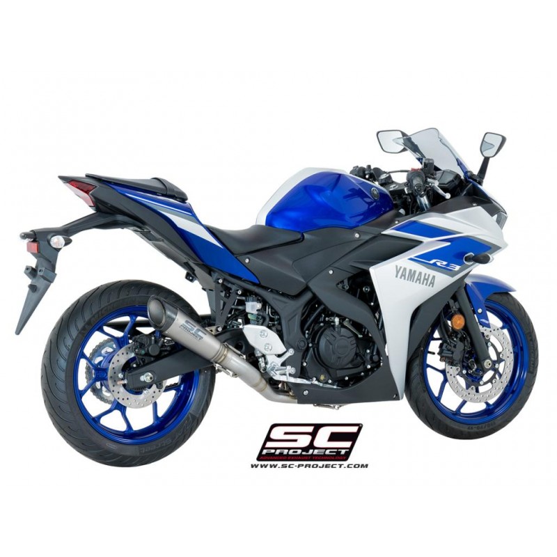 Uitlaatsysteem 2-1 S1 titanium Yamaha YZF R3 (15-17)