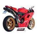 Uitlaatdempers Oval carbon Ducati 848/1098-S-R/1198 (06-13)