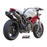 Uitlaatdempers Oval carbon Ducati Monster 696/796/1100-S (09-14)