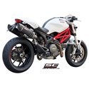 Uitlaatdempers Oval carbon Ducati Monster 696/796/1100-S (09-14)