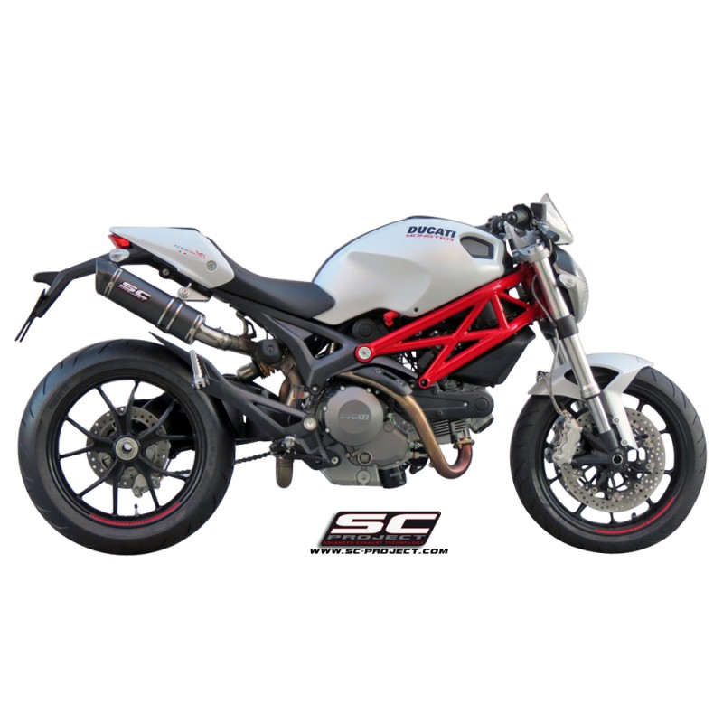 Uitlaatdempers GP-Tech carbon Ducati Monster 696/796/1100-S (09-14)