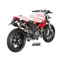 Uitlaatdempers CR-T carbon Ducati Monster 696/796/1100-S (09-14)