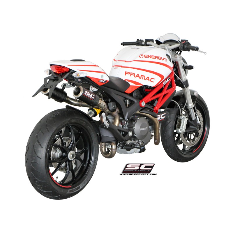 Uitlaatdempers CR-T carbon Ducati Monster 696/796/1100-S (09-14)