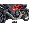 Uitlaatdemper Oval carbon Ducati Diavel (11-17)