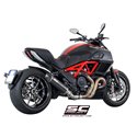 Uitlaatdemper Oval carbon Ducati Diavel (11-17)