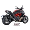 Uitlaatdemper Oval carbon Ducati Diavel (11-17)