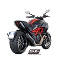 Uitlaatdemper Oval carbon Ducati Diavel (11-17)