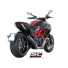 Uitlaatdemper Oval carbon Ducati Diavel (11-17)