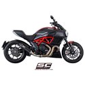 Uitlaatdemper Oval carbon Ducati Diavel (11-17)