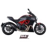 Uitlaatdemper Oval titanium Ducati Diavel (11-17)