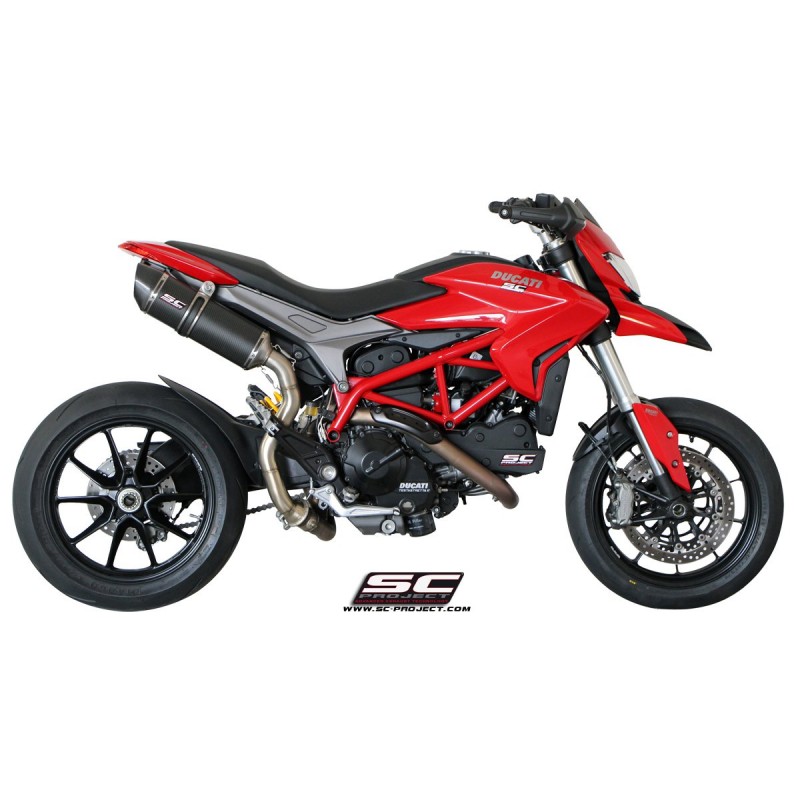 UitlaatdemperOval high carbon Ducati Hypermotard 821 (13-16)