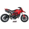 UitlaatdemperOval high carbon Ducati Hypermotard 821 (13-16)