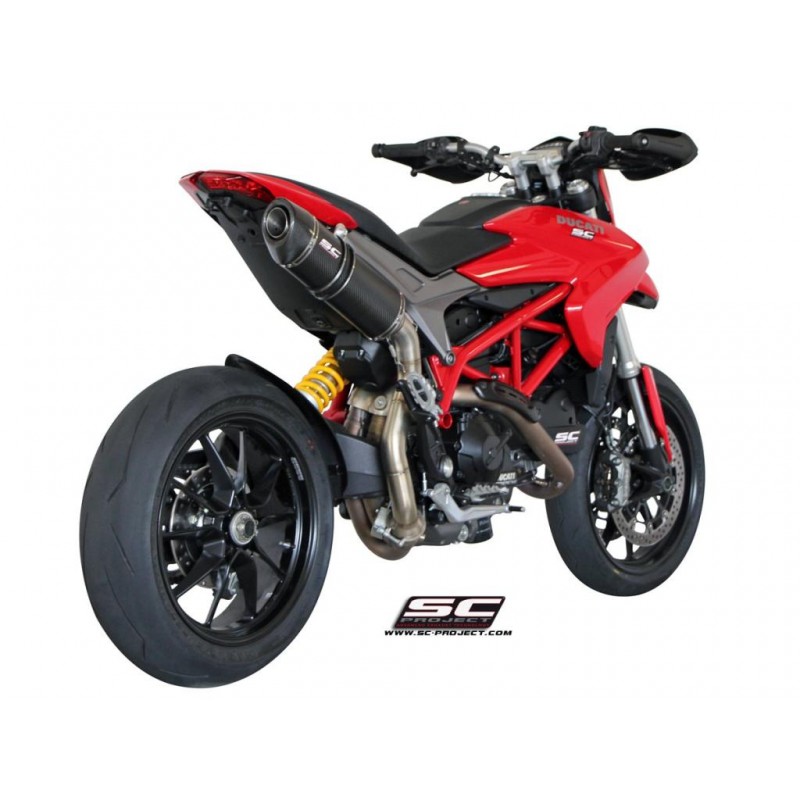 UitlaatdemperOval high carbon Ducati Hypermotard 821 (13-16)