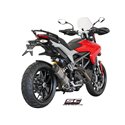 Uitlaatdemper Oval low titanium Ducati Hypermotard 821 (13-16)