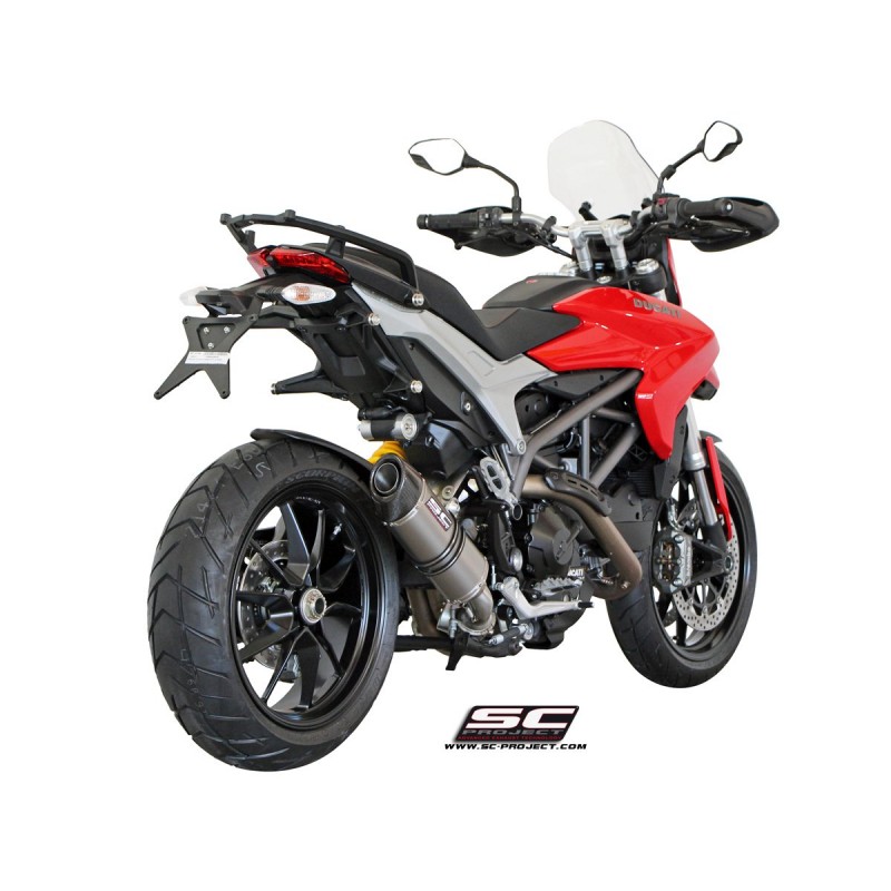 Uitlaatdemper Oval low titanium Ducati Hypermotard 821 (13-16)