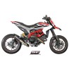 Uitlaatdemper CR-T carbon Ducati Hyperstrada/motard 821/939-SP (13-18)